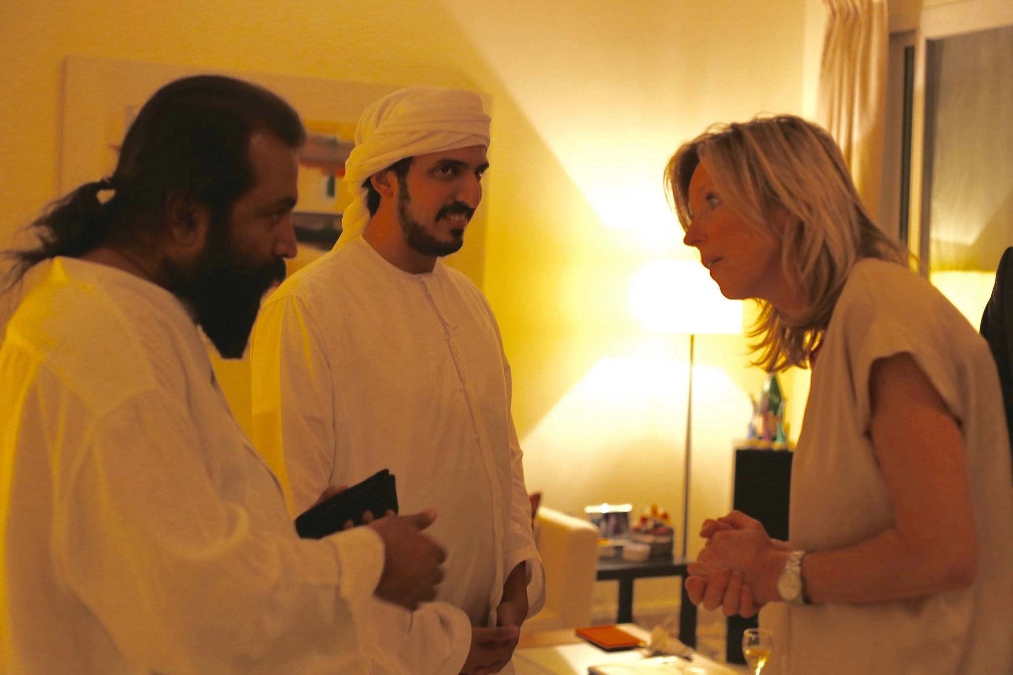 DEPUTY MAYOR OF AMSTERDAM HE SIMONE KUKENHIM AND SHEIKH KHALIFA BIN KHALED AL HAMED