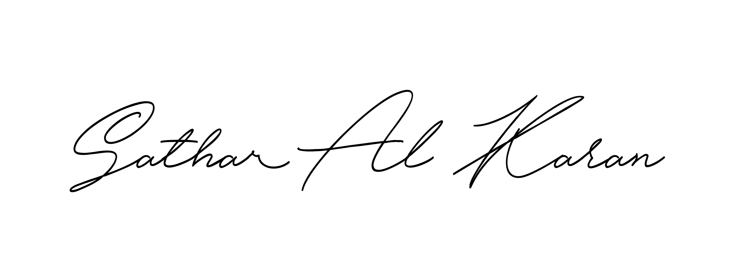 Sathar Al Karan signature